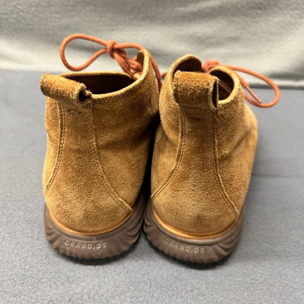 Cole Haan Chukka Boots Mens 12 M Grand Evolution Suede British Tan Lace Up